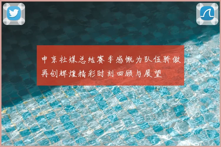 申京社媒总结赛季感慨为队伍骄傲再创辉煌精彩时刻回顾与展望